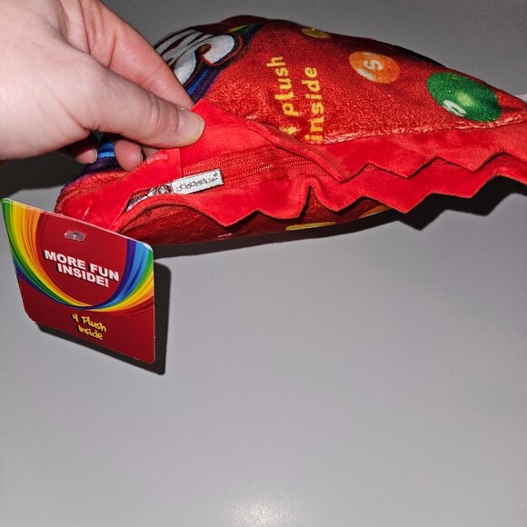 NEW Skittles Plush Candy Toy 13" Wide Includes 4 Mini Plush Pillow Decor - Picture 9 of 10